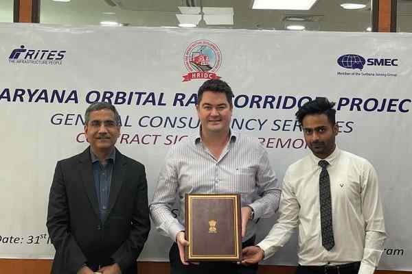 RITES-SMEC JV signs General Consultancy contract for Haryana Orbit Rail Corridor 