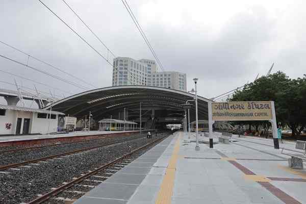 India's newly developed Gandhinagar Railway Station dedicated to the nation