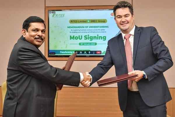 RITES and SMEC sign MoU to cooperate and explore infra projects