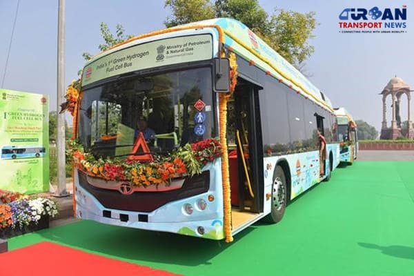 India's First Green Hydrogen Fuel Cell Bus Launched in New Delhi