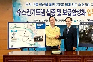 Ulsan and Hyundai Rotem joined hands for Hydrogen Powered LRV in Korea