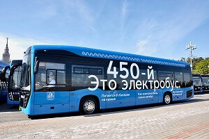 Moscow Transport launches 450th electric bus on the streets